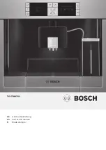 Preview for 1 page of Bosch TCC78K751 Instruction Manual