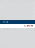 Bosch TCE 260 Operation Manual preview