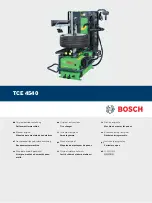 Bosch TCE 4540 Original Instructions Manual preview