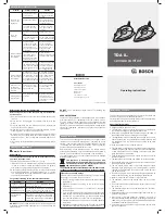 Bosch TDA 8.. Operating Instructions preview