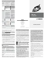 Preview for 1 page of Bosch TDA3605GB Operating Instructions