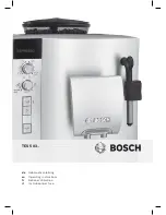 Bosch TES50358DE Operating Instructions Manual preview