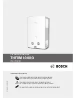 Preview for 1 page of Bosch THERM 1000 O Installation And Use Manual