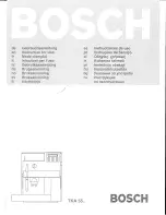 Bosch TKA 55 series Instructions For Use Manual preview