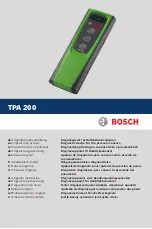 Предварительный просмотр 1 страницы Bosch TPA 200 Original Instructions Manual