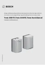 Bosch TR2500TO 5 B Installation And Operating Instructions Manual предпросмотр