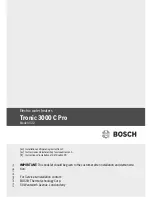 Bosch Tronic 3000 C Pro US12 Installation And Operating Instructions Manual preview