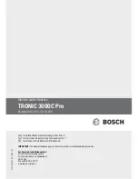 Bosch TRONIC 3000C Pro US7 Installation Manual And Operating Instructions preview