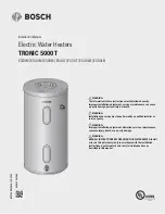 Предварительный просмотр 1 страницы Bosch TRONIC 5000T ES30M Installation Manual