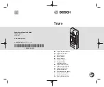 Bosch Truvo Original Instructions Manual preview