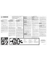 Предварительный просмотр 1 страницы Bosch TS1006 Manual