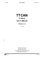 Bosch TTCAN User Manual preview