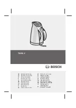 Bosch TWK 6003V/01 Operating Instructions Manual preview