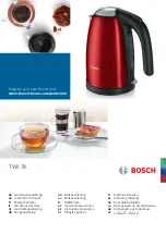 Bosch TWK 78 series Instruction Manual предпросмотр