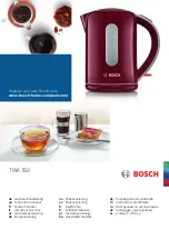 Bosch TWK760 Instruction Manual preview