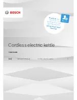 Bosch TWK7601IN Instruction Manual preview