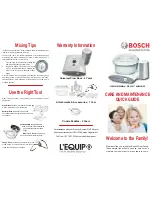 Предварительный просмотр 1 страницы Bosch UNIVERSAL PLUS Quick Manual