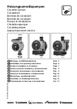 Preview for 1 page of Bosch UP 15 Installation And Operating Instructions Manual