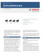 Bosch Varifocal 960H Quick Manual preview