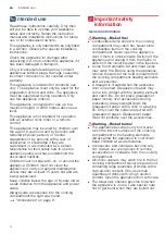 Preview for 4 page of Bosch VBC514CR0 Instruction Manual