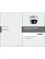 Предварительный просмотр 1 страницы Bosch VDC-250F04 Series Installation And Operation Manual