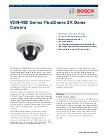 Bosch VDN-498V03-21 Specifications preview