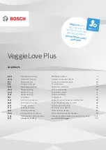 Предварительный просмотр 1 страницы Bosch VeggieLove Plus MUZ9VLP1 Instruction Manual