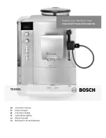 Preview for 1 page of Bosch VeroCafe Latte TES503 Series Instruction Manual