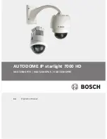 Предварительный просмотр 1 страницы Bosch VG5-7230-CPT5 Operation Manual