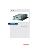 Preview for 1 page of Bosch VIP X2 Installation And Operating Manual