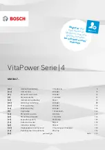 Предварительный просмотр 1 страницы Bosch VitaPower 4 Series User Manual