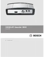 Предварительный просмотр 1 страницы Bosch VJD-3000 Installation Manual