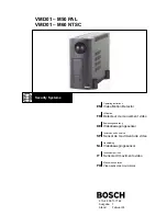 Bosch VMD01 M50 PAL Operating Instructions Manual preview