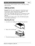 Preview for 8 page of Bosch VS79015T Installation And Operational Manual