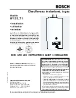 Предварительный просмотр 13 страницы Bosch W 125 T1 Operating & Maintenance Instructions