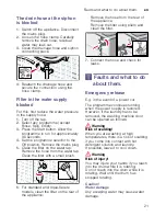 Preview for 21 page of Bosch WA SERIES Instruction Manual And Installation Instructions