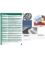 Preview for 8 page of Bosch WAB2026SZA Operating Instructions Manual