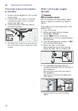 Предварительный просмотр 22 страницы Bosch WAE16166IL Series Instruction Manual And Installation Instructions