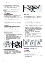 Предварительный просмотр 16 страницы Bosch WAE20067ES Instruction Manual And Installation Instructions