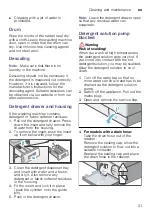 Preview for 21 page of Bosch WAE20363IL Series Instruction Manual And Installation Instructions