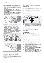 Preview for 22 page of Bosch WAE20363IL Series Instruction Manual And Installation Instructions