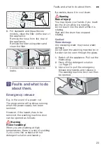 Preview for 23 page of Bosch WAE20363IL Series Instruction Manual And Installation Instructions