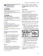 Preview for 19 page of Bosch WAE24167GB Instruction Manual And Installation Instructions