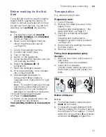 Preview for 31 page of Bosch WAE24167GB Instruction Manual And Installation Instructions