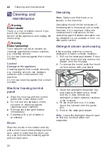 Preview for 20 page of Bosch WAE24177UK Series Instruction Manual And Installation Instructions