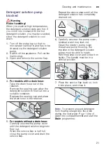 Preview for 21 page of Bosch WAE24177UK Series Instruction Manual And Installation Instructions