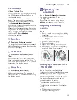 Preview for 15 page of Bosch wae28462gb Instruction Manual And Installation Instructions