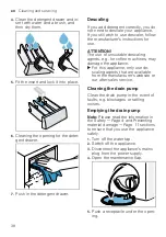 Предварительный просмотр 38 страницы Bosch WAJ2006GPL User Manual And Installation Instructions