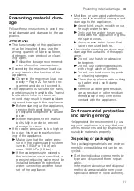 Preview for 11 page of Bosch WAJ20170GC User Manual And Installation Instructions