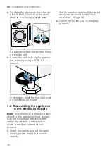 Предварительный просмотр 16 страницы Bosch WAJ20170ME User Manual And Installation Instructions